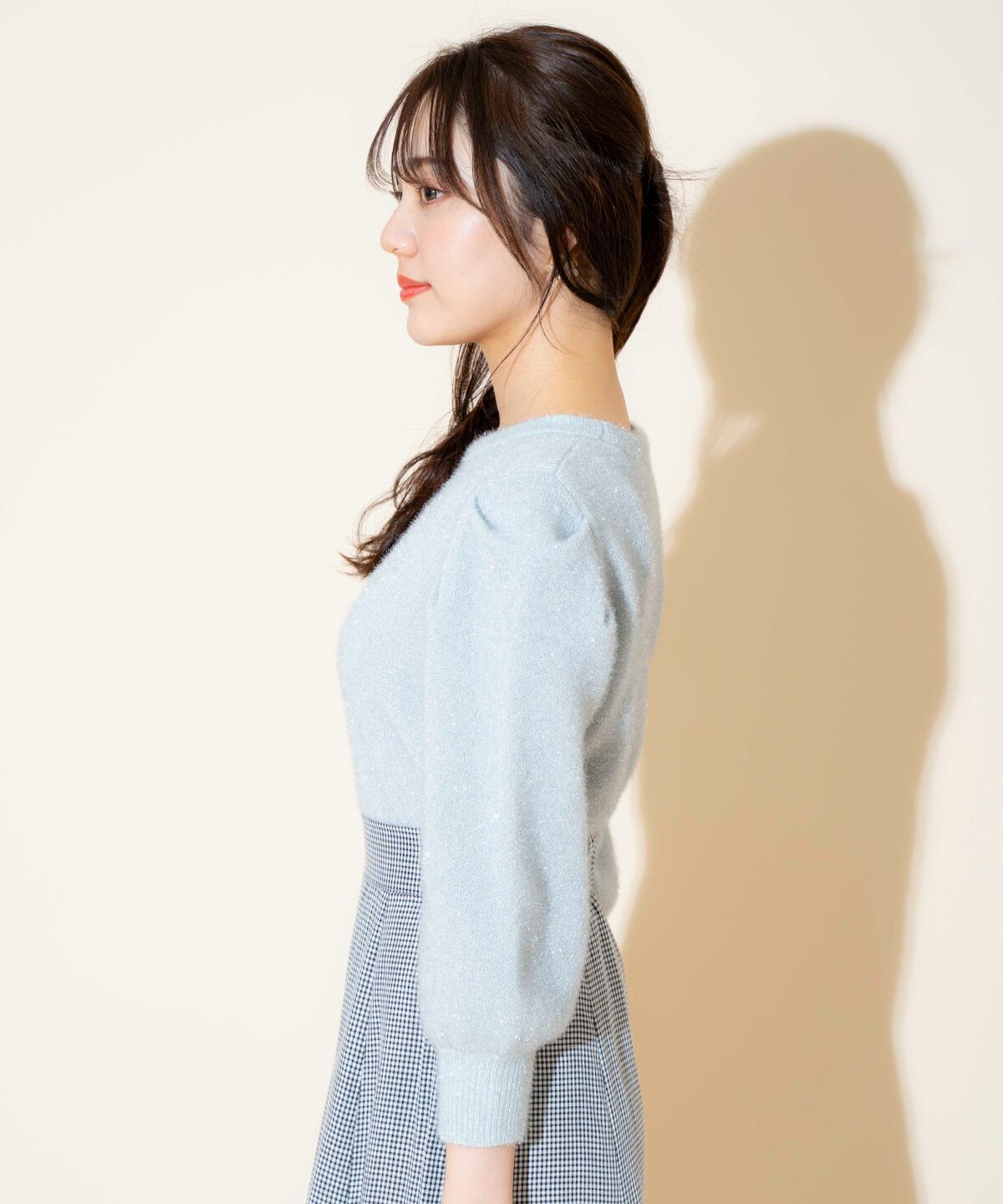 WILLSELECTION「キラキラパフ袖プルオーバー」|ニット・セーター|