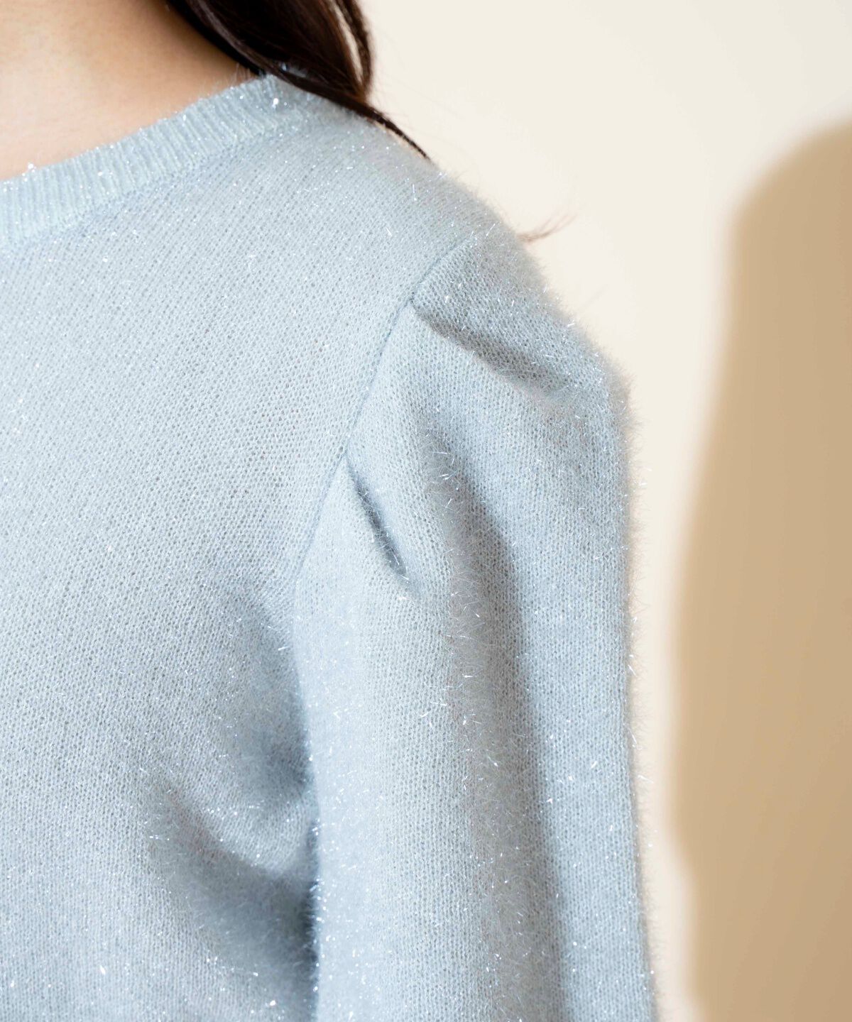 WILLSELECTION「キラキラパフ袖プルオーバー」|ニット・セーター|