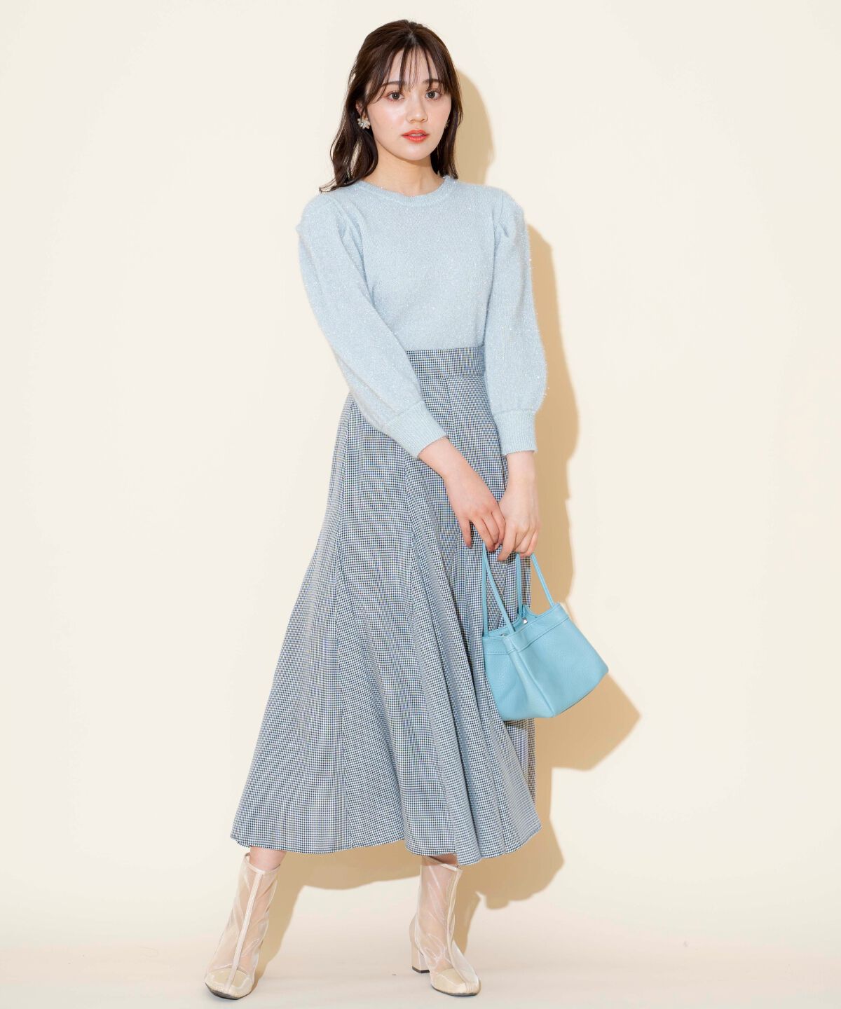 WILLSELECTION「キラキラパフ袖プルオーバー」|ニット・セーター|