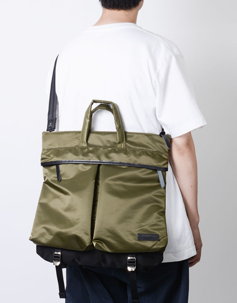 master-piece「Lightning」|ショルダー・メッセンジャー|カーキ