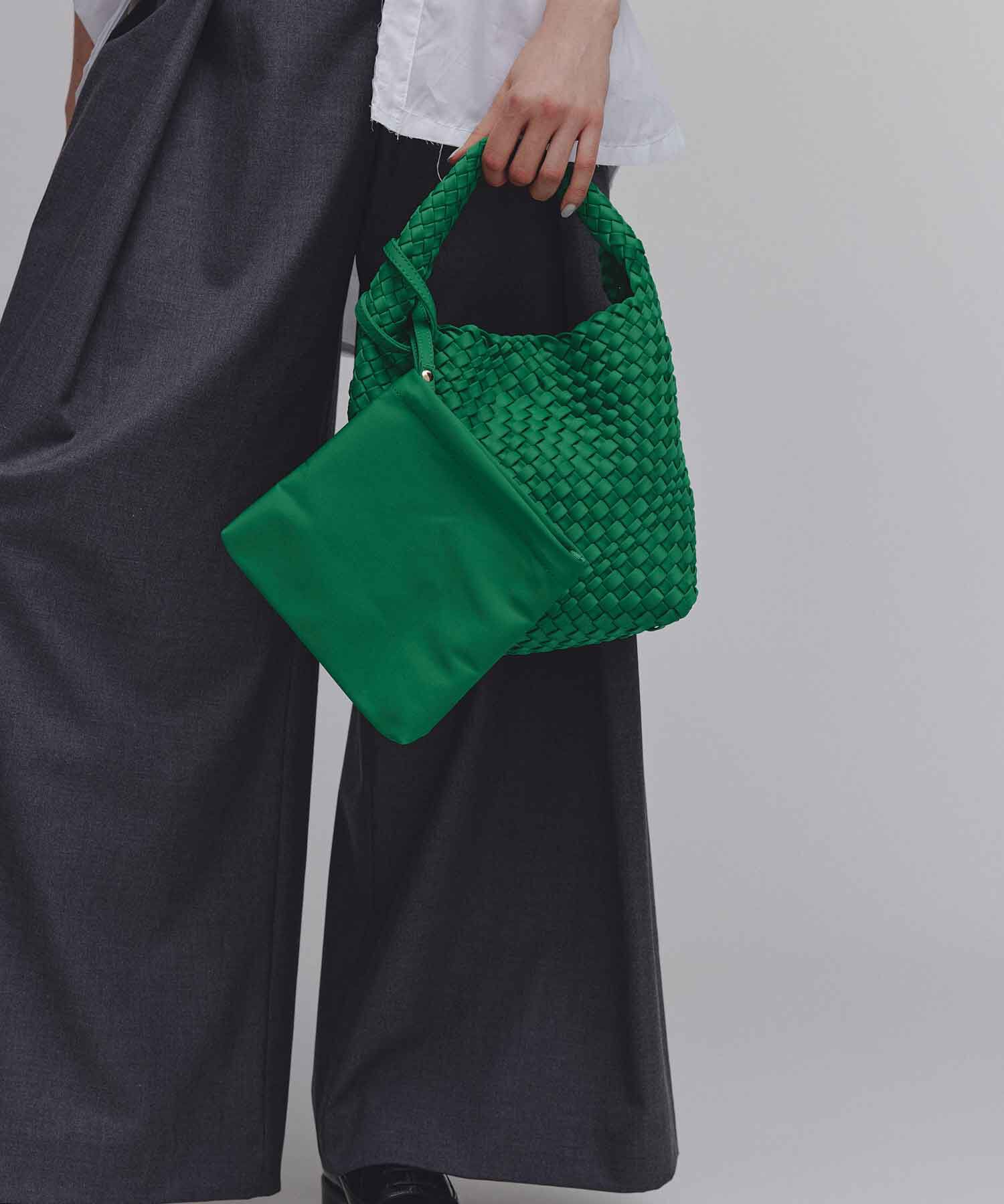 TOPKAPI TREASURE「【TREASURE TOPKAPI】ネオプレン イントレチャート ボールビーズ付き ショルダー ワンハンドル バッグ」|トートバッグ|