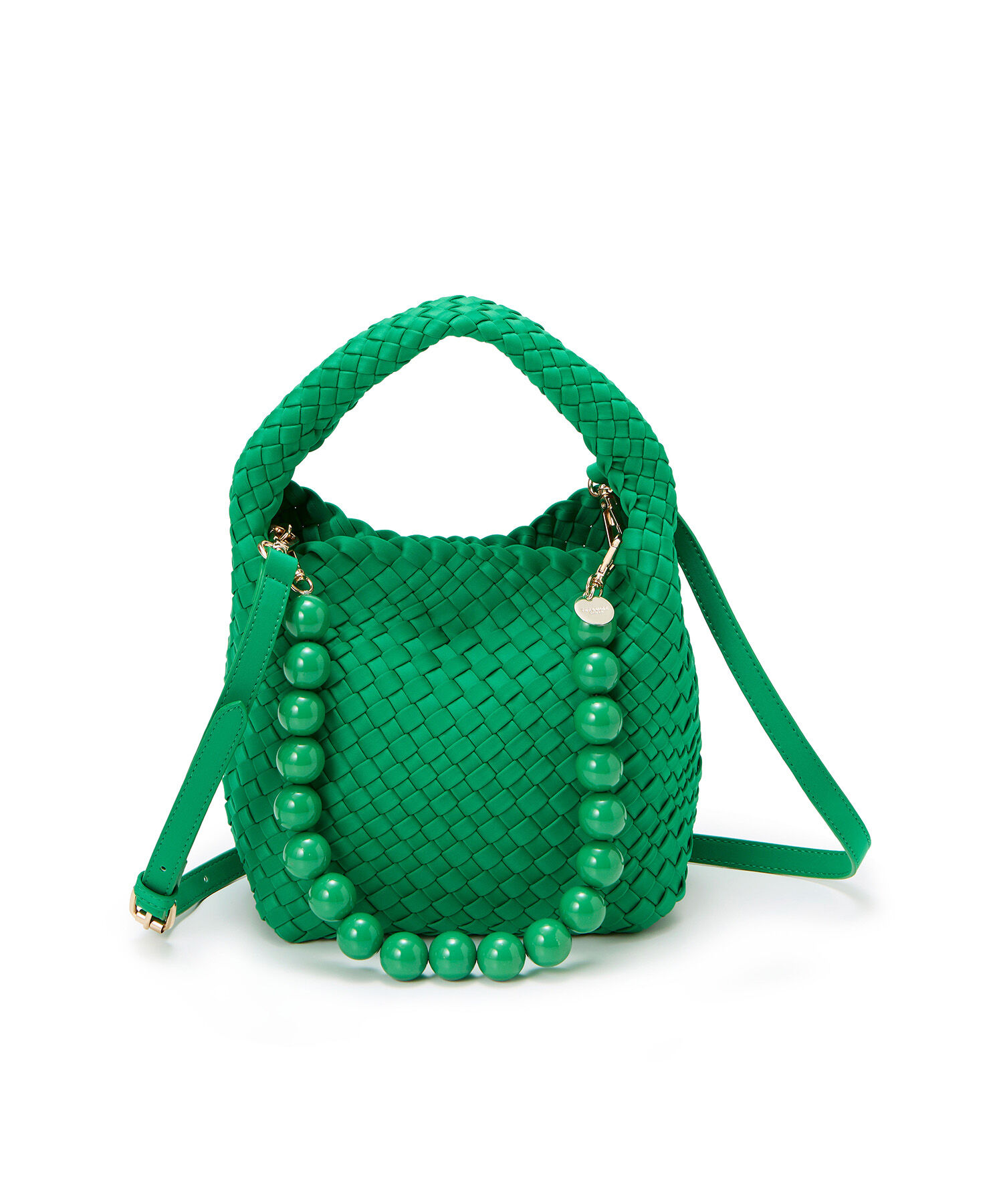 TOPKAPI TREASURE「【TREASURE TOPKAPI】ネオプレン イントレチャート ボールビーズ付き ショルダー ワンハンドル バッグ」|トートバッグ|