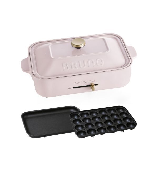 BRUNO「コンパクトホットプレート」|電化製品|ピンク