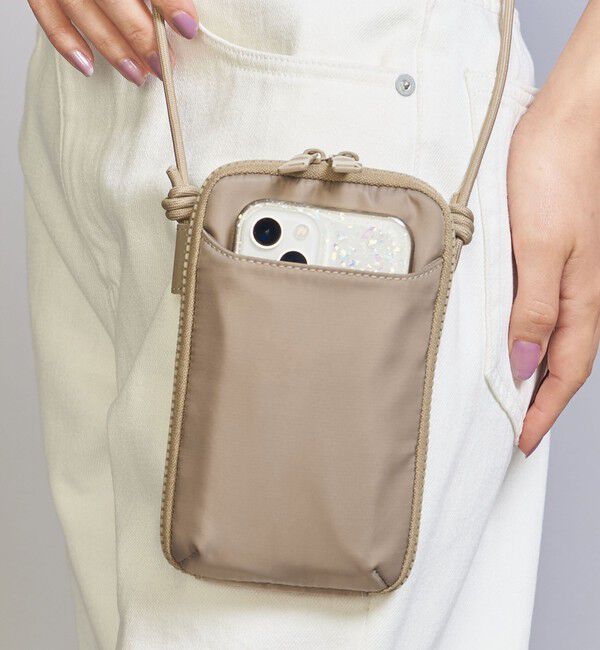 BEAUTY&YOUTH UNITED ARROWS「ポリエステル ジップスリム ウォレットショルダー」|ポーチ|