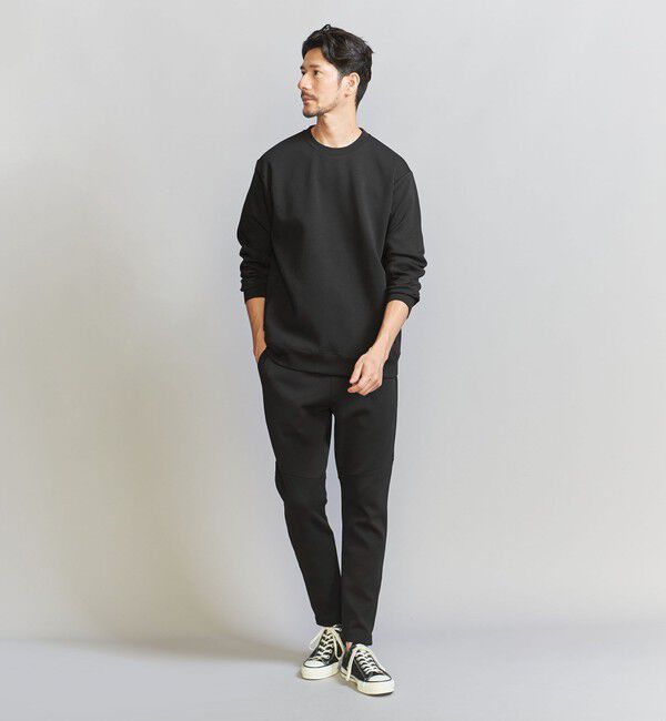 BEAUTY&YOUTH UNITED ARROWS「【WEB限定 WARDROBE SMART】ダブルニット クルーネック スウェット/セットアップ対応」|スウェット・ジャージ|