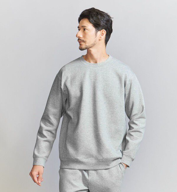 BEAUTY&YOUTH UNITED ARROWS「【WEB限定 WARDROBE SMART】ダブルニット クルーネック スウェット/セットアップ対応」|スウェット・ジャージ|