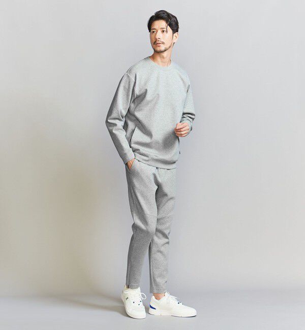 BEAUTY&YOUTH UNITED ARROWS「【WEB限定 WARDROBE SMART】ダブルニット クルーネック スウェット/セットアップ対応」|スウェット・ジャージ|