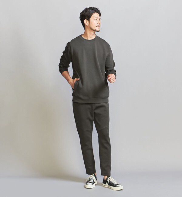 BEAUTY&YOUTH UNITED ARROWS「【WEB限定 WARDROBE SMART】ダブルニット クルーネック スウェット/セットアップ対応」|スウェット・ジャージ|