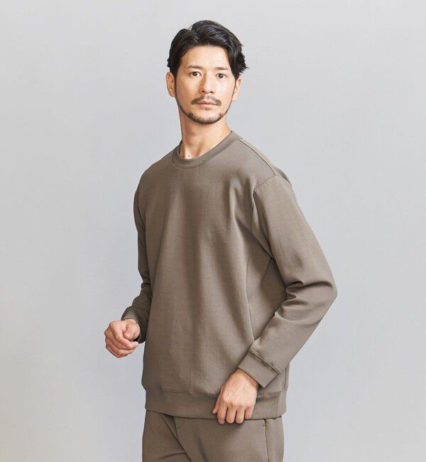 BEAUTY&YOUTH UNITED ARROWS「【WEB限定 WARDROBE SMART】ダブルニット クルーネック スウェット/セットアップ対応」|スウェット・ジャージ|