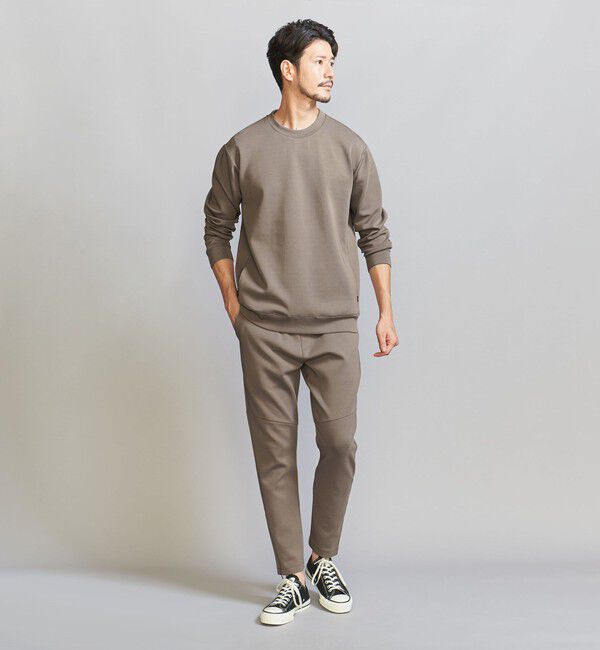 BEAUTY&YOUTH UNITED ARROWS「【WEB限定 WARDROBE SMART】ダブルニット クルーネック スウェット/セットアップ対応」|スウェット・ジャージ|