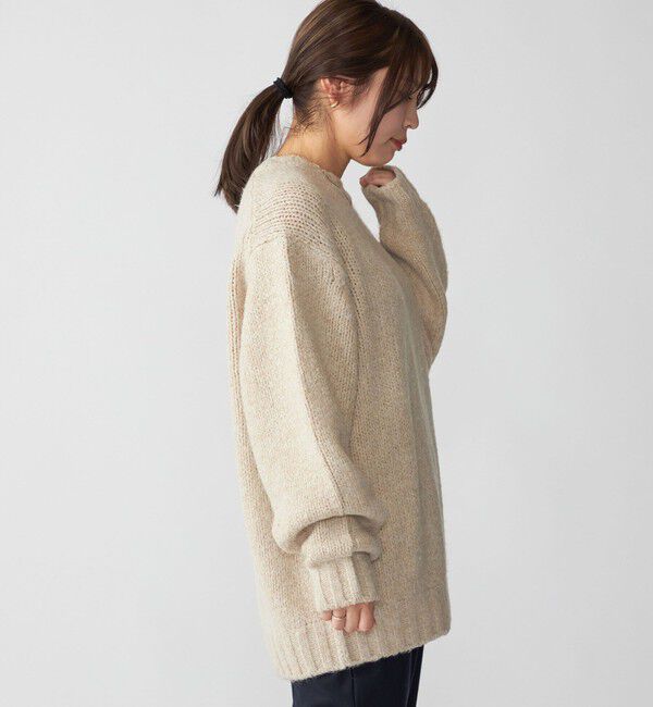 SHIPS「SHIPS: フラッフィー メランジ クルーネック プルオーバー ニット」|ニット・セーター|