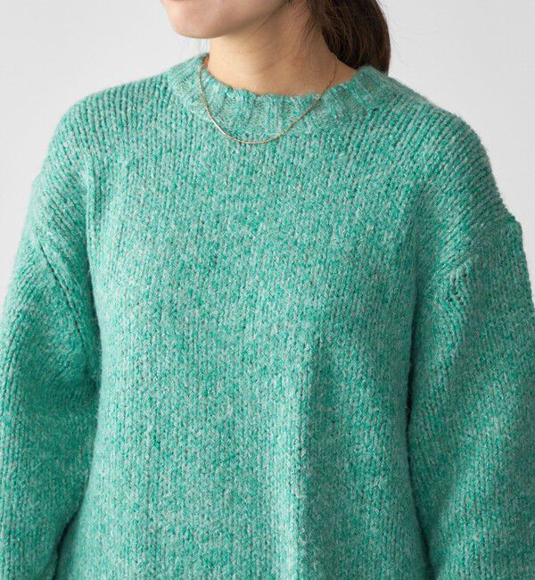 SHIPS「SHIPS: フラッフィー メランジ クルーネック プルオーバー ニット」|ニット・セーター|