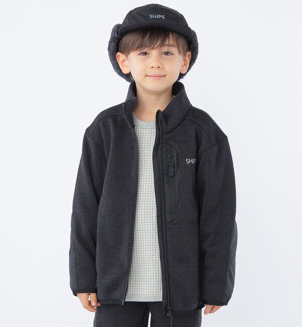 SHIPS KIDS「SHIPS KIDS:100～130cm / ポコポコ ワッフル 長袖 カットソー」|Tシャツ・カットソー|