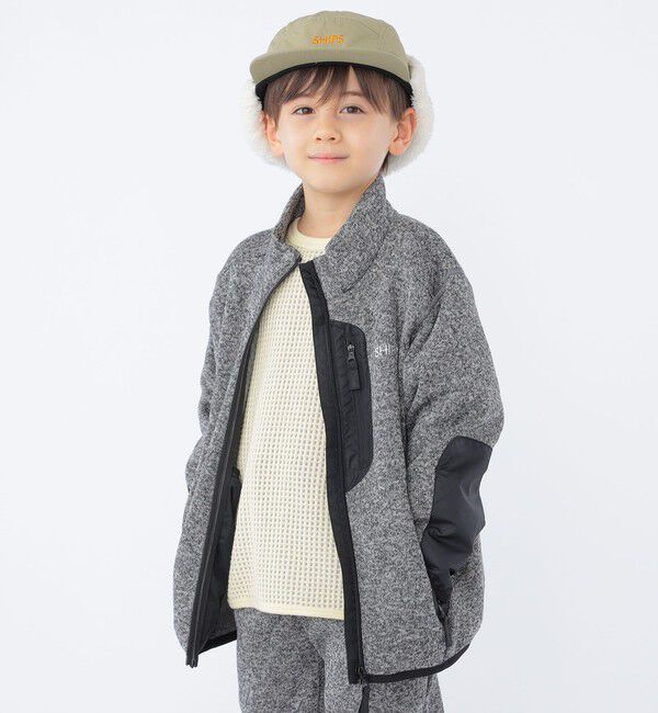 SHIPS KIDS「SHIPS KIDS:100～130cm / ポコポコ ワッフル 長袖 カットソー」|Tシャツ・カットソー|