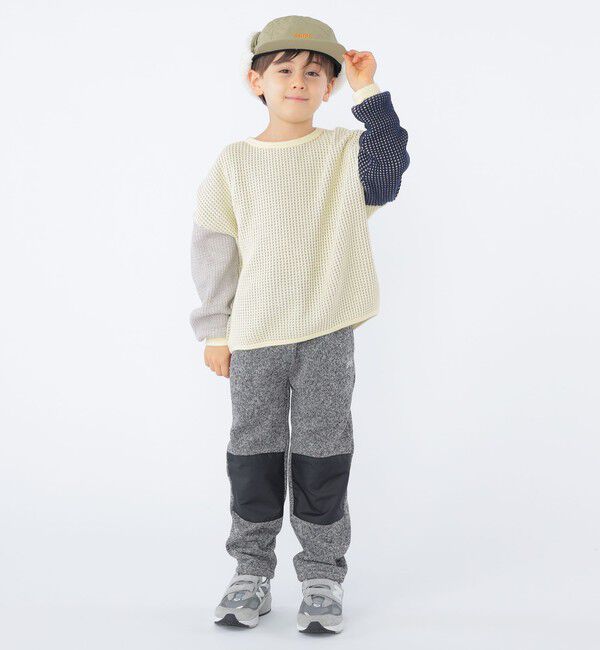 SHIPS KIDS「SHIPS KIDS:100～130cm / ポコポコ ワッフル 長袖 カットソー」|Tシャツ・カットソー|