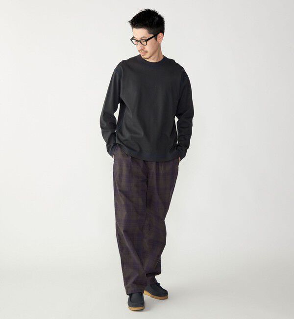 SHIPS「SHIPS: ハニカム メッシュ カラーステッチ 長袖 Tシャツ」|Tシャツ・カットソー|