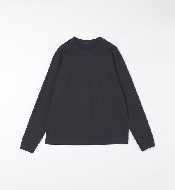 SHIPS「SHIPS: ハニカム メッシュ カラーステッチ 長袖 Tシャツ」|Tシャツ・カットソー|