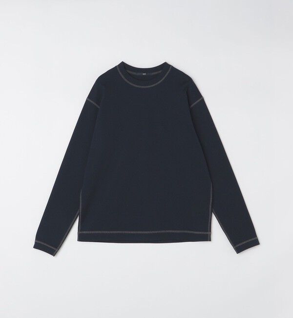 SHIPS「SHIPS: ハニカム メッシュ カラーステッチ 長袖 Tシャツ」|Tシャツ・カットソー|