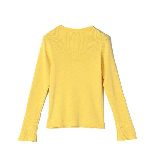 SHIPS for women「〈手洗い可能〉綿 ナイロン 袖 フレア クルーネック リブ ニット 24SS ◇」|ニット・セーター|
