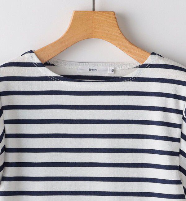 SHIPS KIDS「SHIPS KIDS:80～90cm / オーガニック コットン フリル スリーブ TEE」|Tシャツ・カットソー|