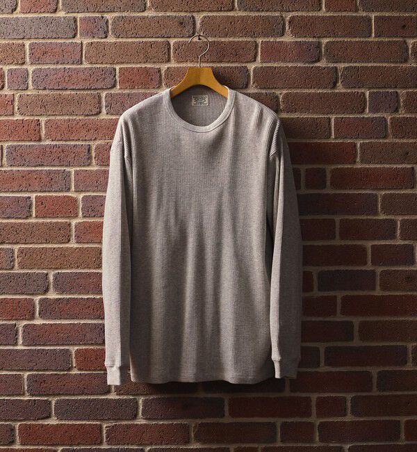 SHIPS「SHIPS: AUTHENTIC ベーシック ワッフル ロングスリーブ Tシャツ」|Tシャツ・カットソー|グレー