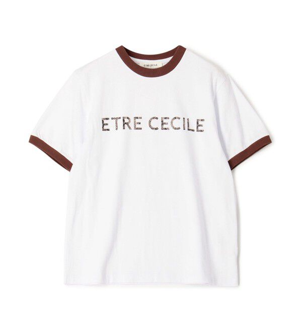 TOMORROWLAND BUYING WEAR「ETRE CECIL SNAKE SKIN RINGER Tシャツ」|Tシャツ・カットソー|12 ホワイト系