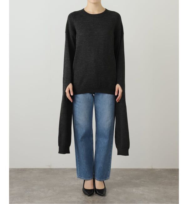  「LIVINGTONE ALPACA SLIT SLV PULLOVER B0046：ニット」|ニット・セーター|