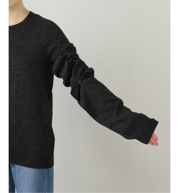  「LIVINGTONE ALPACA SLIT SLV PULLOVER B0046：ニット」|ニット・セーター|