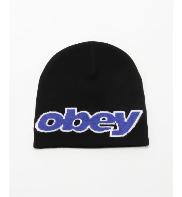 JOINT WORKS「OBEY / オベイ BYRON BEANIE」|ニット帽|ブラック