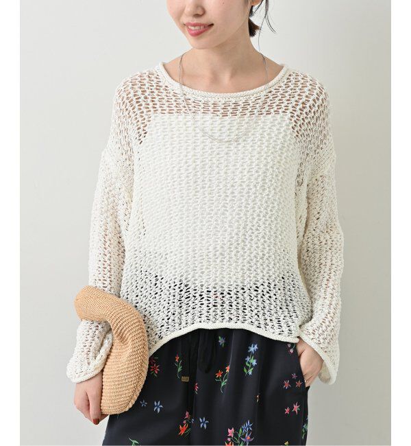 SLOBE IENA「《追加》LOGAN/ローガン SLOBE別注 メッシュプルオーバー LG-25SS09」|ニット・セーター|