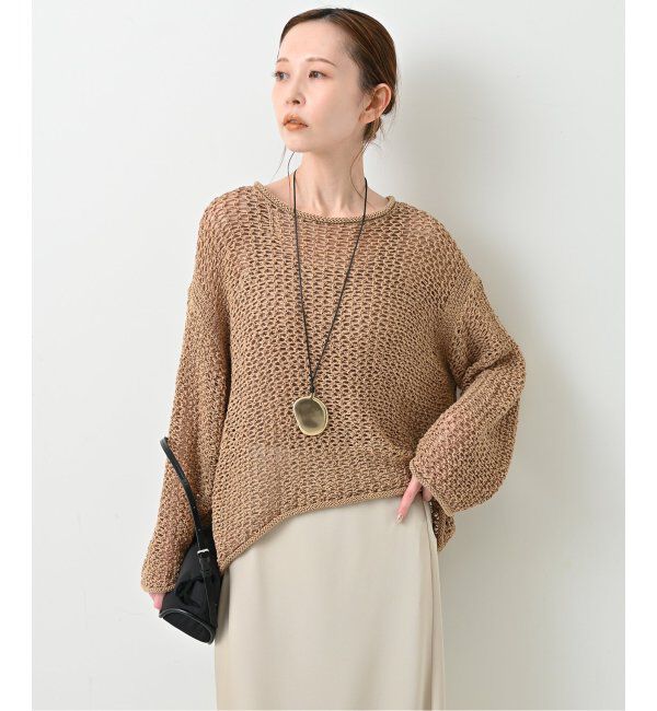 SLOBE IENA「《追加》LOGAN/ローガン SLOBE別注 メッシュプルオーバー LG-25SS09」|ニット・セーター|