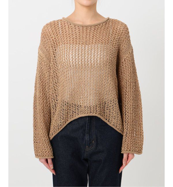 SLOBE IENA「《追加》LOGAN/ローガン SLOBE別注 メッシュプルオーバー LG-25SS09」|ニット・セーター|