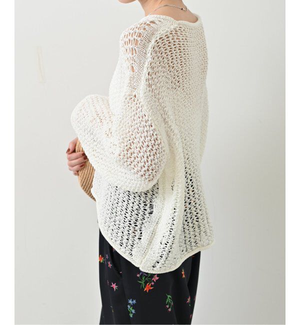 SLOBE IENA「《追加》LOGAN/ローガン SLOBE別注 メッシュプルオーバー LG-25SS09」|ニット・セーター|