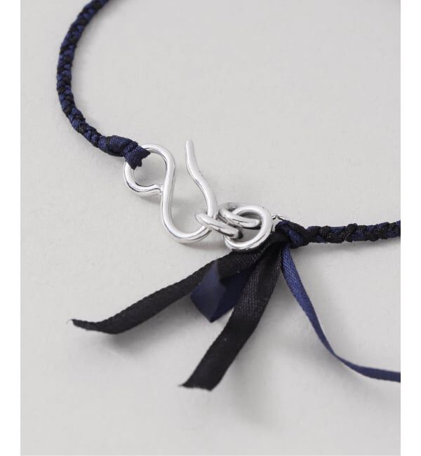 VERMEIL par iena「PLOW プラウ Pure Silk Bracelet 1Dia Silver BT2530011SDM」|ブレスレット・バングル|