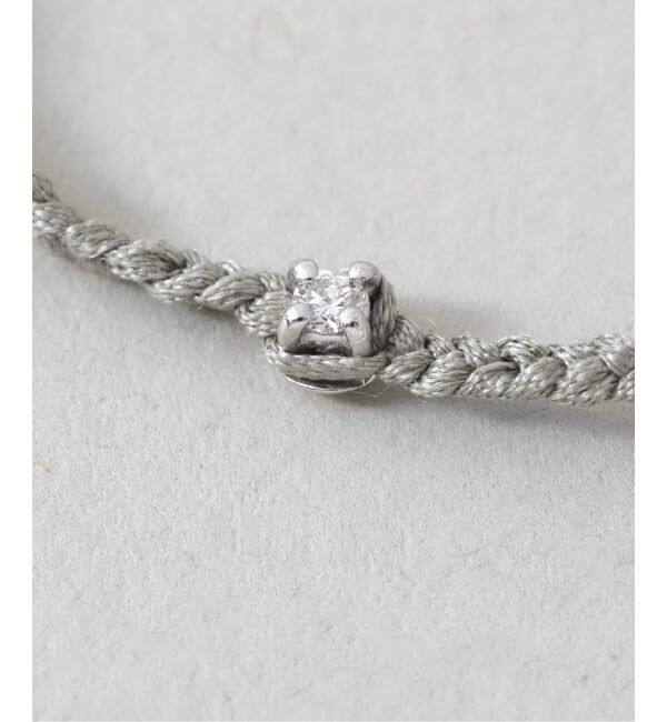 VERMEIL par iena「PLOW プラウ Pure Silk Bracelet 1Dia Silver BT2530011SDM」|ブレスレット・バングル|