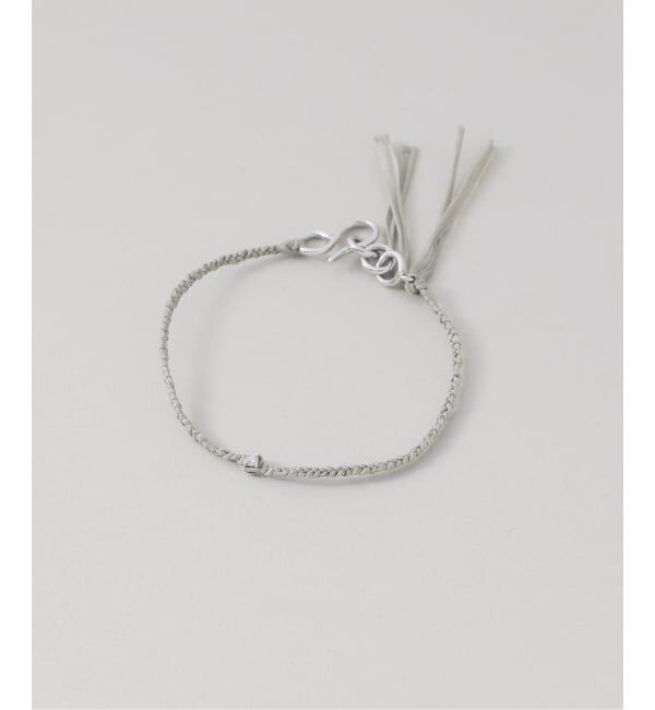 VERMEIL par iena「PLOW プラウ Pure Silk Bracelet 1Dia Silver BT2530011SDM」|ブレスレット・バングル|グレーA