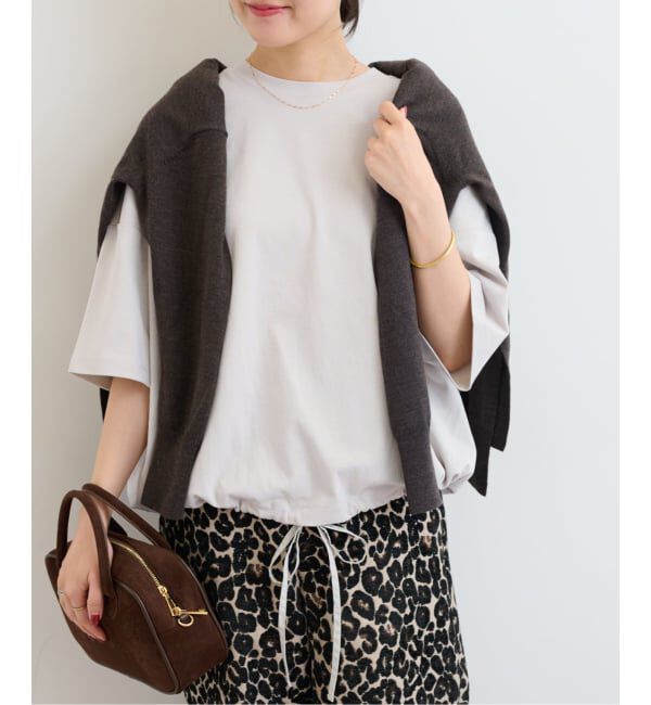 JOURNAL STANDARD relume「《追加4》ギャザーヘムショートスリーブTシャツ」|Tシャツ・カットソー|