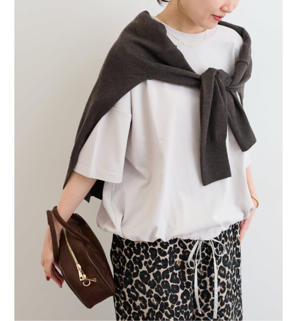 JOURNAL STANDARD relume「《追加4》ギャザーヘムショートスリーブTシャツ」|Tシャツ・カットソー|