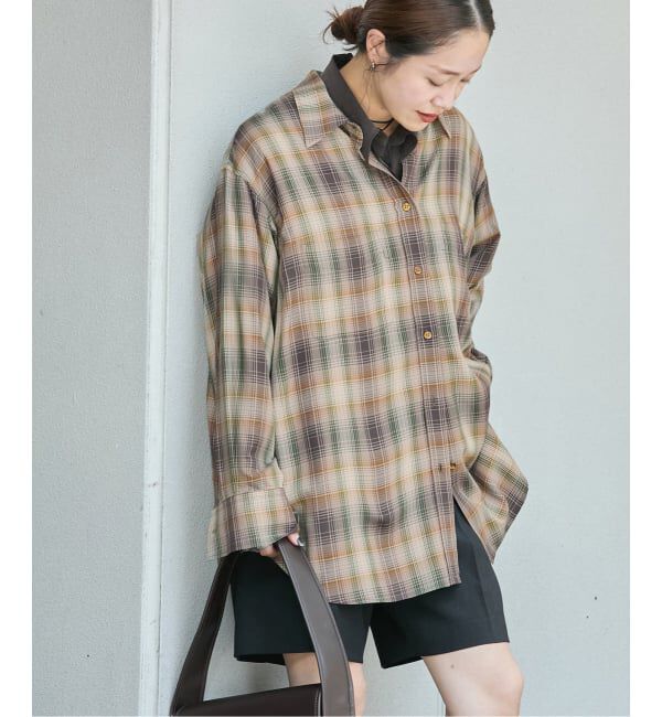 JOURNAL STANDARD「レーヨンチェックシャツ」|シャツ・ブラウス|