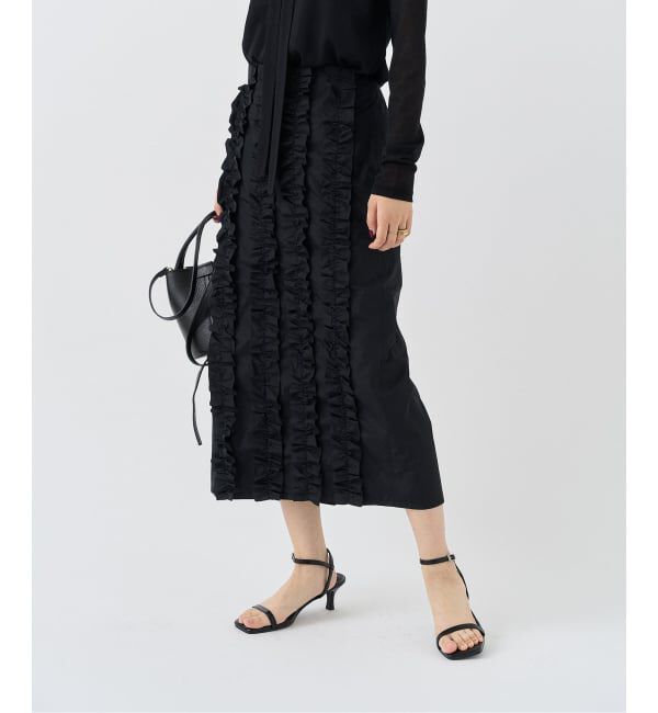 HARDY NOIR「タフタフリルタイトスカート」|スカート|