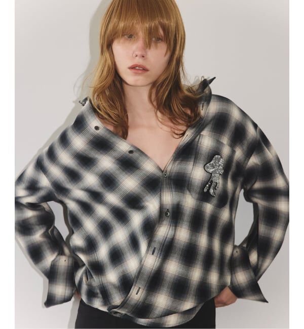 Glyph「Glyph Flannel Shirt」|シャツ・ブラウス|ブラック