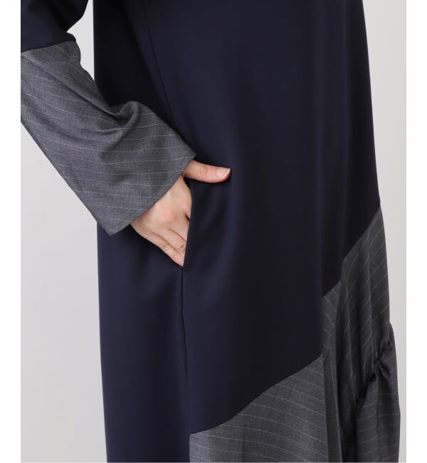  「【洗える】MARECHAL TERRE/マルシャルテル ランダムストライプワンピース」|ワンピース|