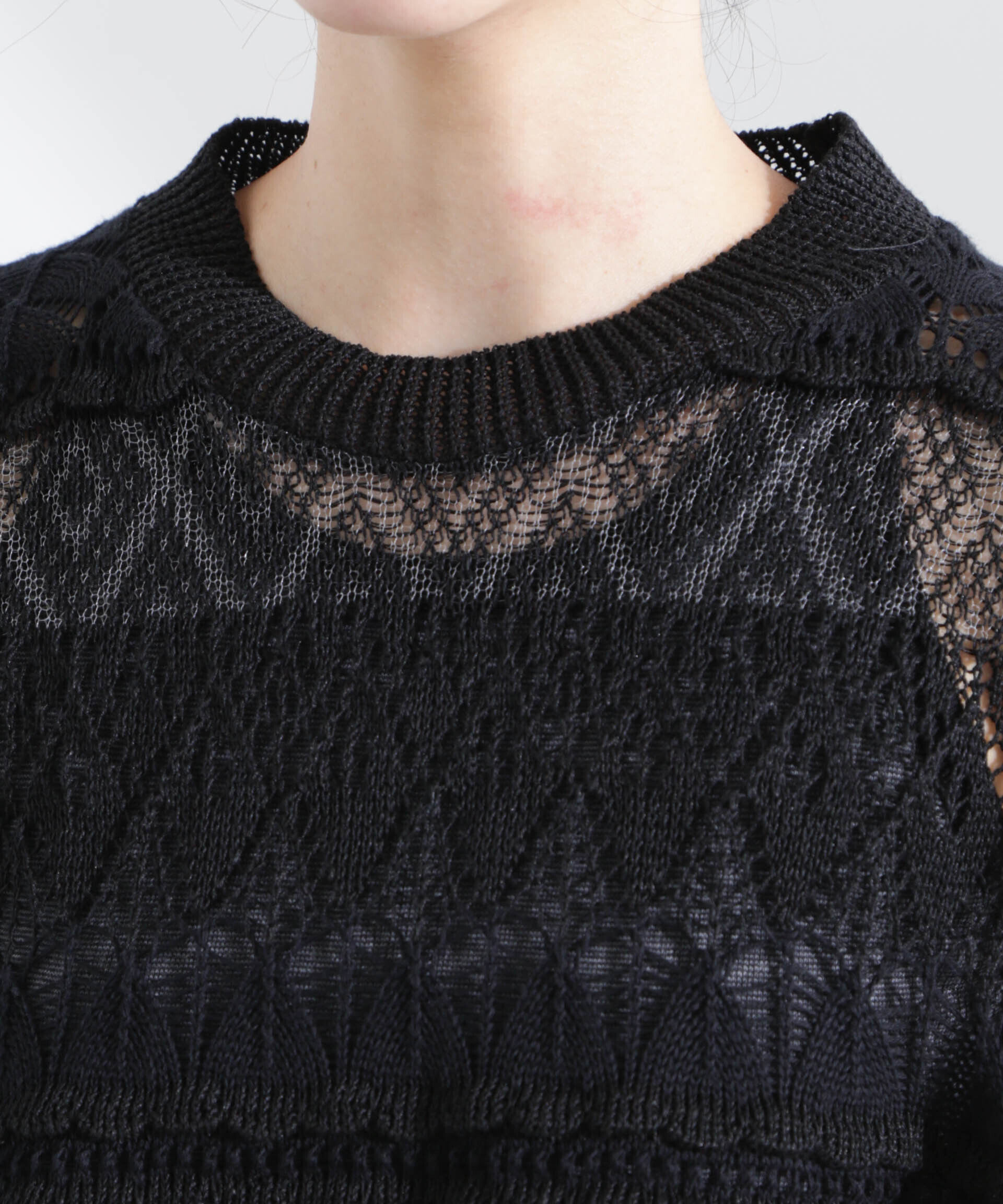 nano･universe「ODAKHA/crazy lace short knit」|ニット・セーター|