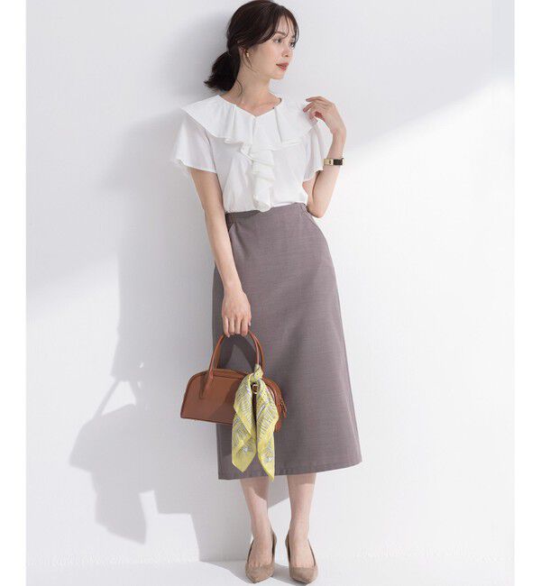 組曲「ブラウスライクラッフル カットソー」|Tシャツ・カットソー|