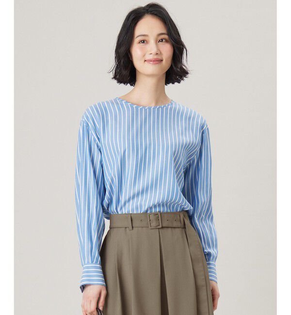 自由区「【SHIHOさん着用・洗える】SOMELOSチュニック ブラウス」|シャツ・ブラウス|ﾗﾒﾌﾞﾙｰ