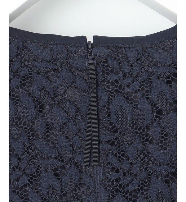 自由区「【洗える】フラワーリーフコードレース ワンピース」|ワンピース|