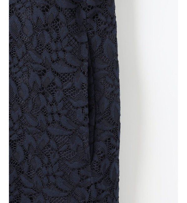 自由区「【洗える】フラワーリーフコードレース ワンピース」|ワンピース|