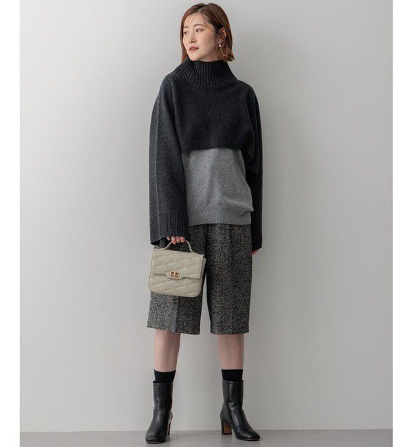 23区「【Oggi2月号掲載/洗える】ピュアカシミヤ クルーネック ニット」|ニット・セーター|