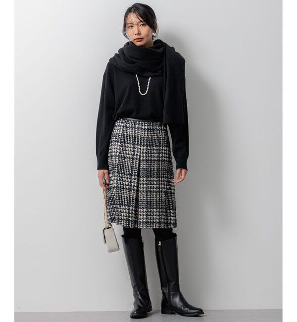 23区「【Oggi2月号掲載/洗える】ピュアカシミヤ クルーネック ニット」|ニット・セーター|