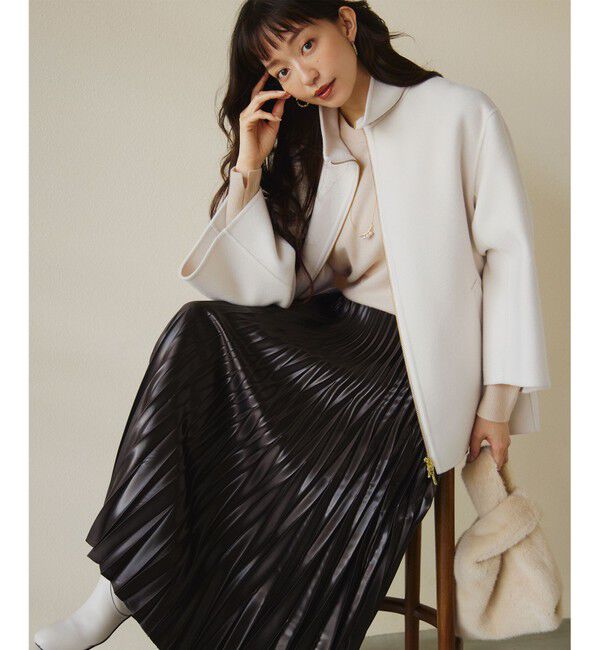 23区「【Oggi2月号掲載/洗える】ピュアカシミヤ クルーネック ニット」|ニット・セーター|